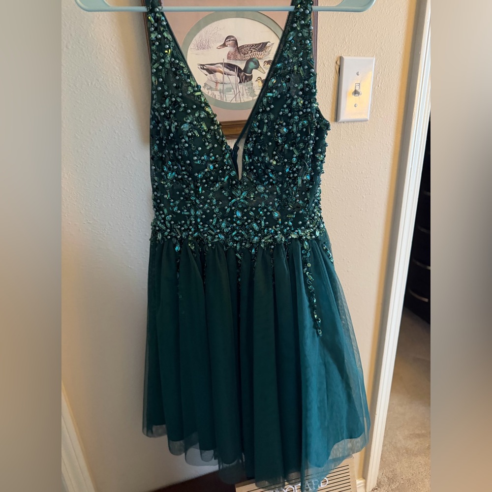 Elegant Green formal Dress